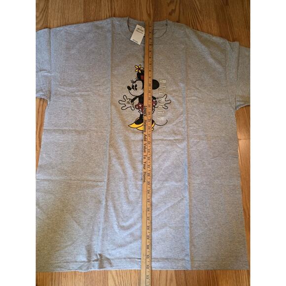 Disney Store Minnie Mouse Glitter Print GRAY t-shirt size XXL - Picture 4 of 5